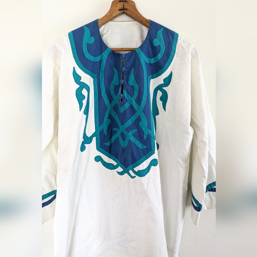 OOAK Vintage Handmade Embroidered Tunic - Picture 4 of 13